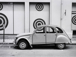 Citroen and Circles, Orange, France photo by Frederick B. Scheel,