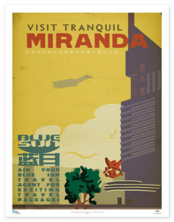 ThinkGeek :: Blue Sun Travel Poster Set I will own these, and