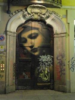 thedailywhat:  Street Art of the Day: Spotted somewhere in Milan.