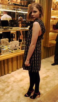 suicideblonde:  Chloe Moretz at the Miu Miu Store Launch Dinner