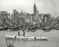newamsterdamlemonade:  Manhattan skyline, 1908. 