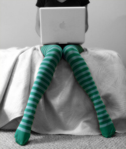 colorful stockings   mac = awesome