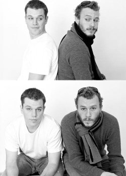 nels12:  apocalypsenowandthen:  matt damon & heath ledger.