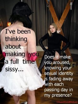 feminization:  …your sexual identity is fading away with each