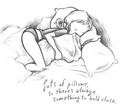 immabehurangel2138:  sleeping with LOTS of PILLOWS around . :D