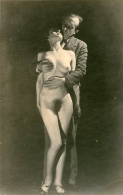 billyjane: Paul Eluard embracing unknown nude, c.1942 [another