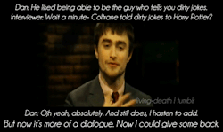 living-death:  Dan talking about Robbie Coltrane (Hagrid) 