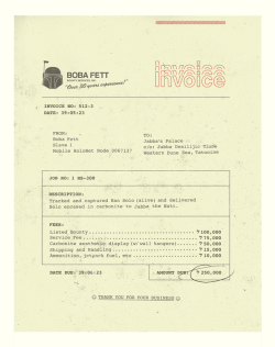 alanajoy:  WIKILEAKS REVEALS BOBA FETTS INVOICE J/K but this