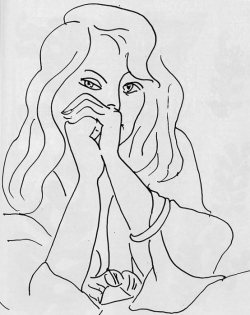 worldpaintings:  Henri Matisse A Woman with Loose Hair, 1944,