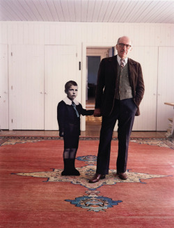 Saul Steinberg, with himself as a Little Boy, Long Island, 1978