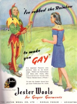 “I’ve robbed the rainbow to make you GAY!”