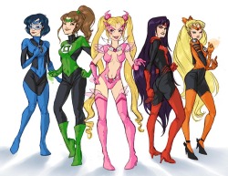 namosays:  DC’s Emotional Spectrum Corps meets Sailor Moon