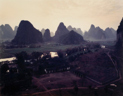 Yangshuo on the Li river photo by Myron Rosenberg, 1985