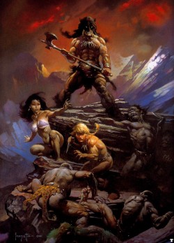 tommygunlipstick:   ‘Fire and Ice’ poster art - 1983 by Frank