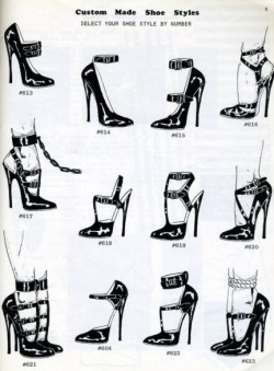 retrogasm: Shoes to wear while being tied up… they make shoes