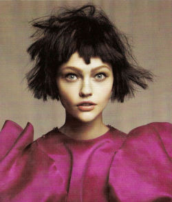 Sasha Pivovarova by David Sims for Vogue