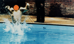 Ascension (Orange) with Pool and Onlooker by John Baldessari,