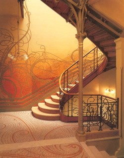 throughart:  Escalier de la Maison Horta à Bruxelles. 