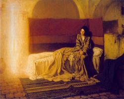 carrotcupcake:  The Annunciation by Henry Ossawa Tanner. American,