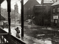 Rain. Pittsburgh, Pennsylvania photo by John Vachon, June 1941via:
