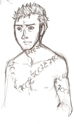 Lucifer, with markings from a fanfiction I’m working on.