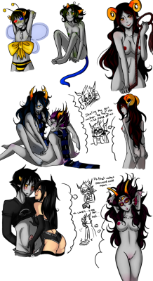 pride-kun:  COLORED THEM ALL except chibi Eridan, cause he’s