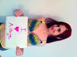 rubyviolence:  Colorful FAN SIGN for sweetie @AthamesCurse aka