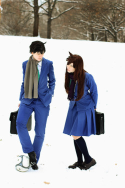 mejorqueno:  fullcosplay:  COSPLAY: Shinichi Kudo + Ran Mouri