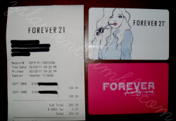 yslaurent:    FOREVER 21 GIFT CARD GIVEAWAY  ENDS ON MARCH 9TH