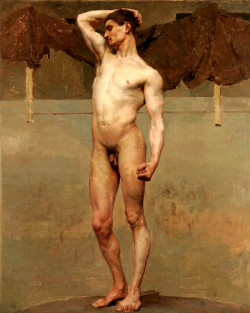 immediategallimaufry:  FRENCH SCHOOL (19th century), Male Nude