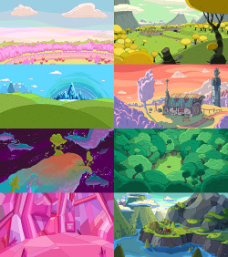 marinersubmariner:  Adventure Time backgrounds The art direction