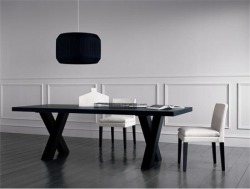 creatio-ex-materia:   Black And White Dining Room Furnitute by