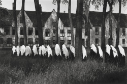 Le Béguinage de Bruge, Belgique photo by Edouard Boubat, 1954