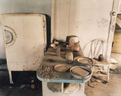 Kitchen in a house near Regent, western North Dakota photo by