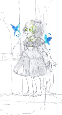 Little sister from Bioshock, I was already lining this so expect