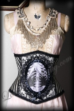 ivegotthemeanreds:  Louise Black Skeleton Corset 