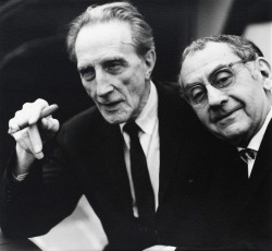chagalov:  Marcel Duchamp and Man Ray, ca 1950 -by Naomi Savage
