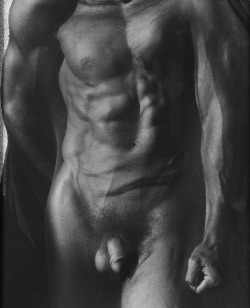 melisaki:  Male Torso with Veil photo by Herb Ritts, 1985 