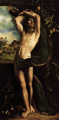 mauriboy:  thecabinet:  Saint Sebastian ( ? ), Dosso Dossi.