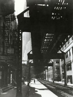 liquidnight:  Berenice Abbott “El”, Second and Third Avenue