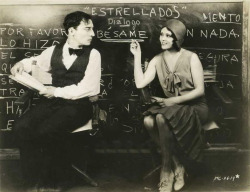Buster Keaton and Raquel Torres