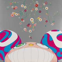 DOB Flower offset lithograph by Takashi Murakami, 2001