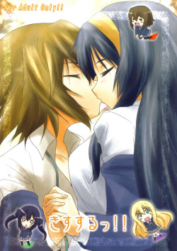 Kiss Suru! by Stratosphere K-On! yuri doujin that contains schoolgirl,