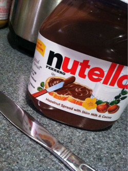 musicisanaddiction:  MY NUTELLA<3 