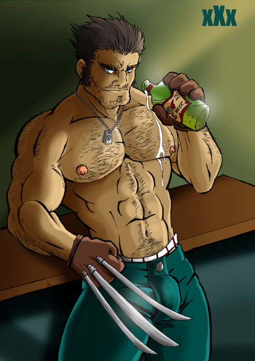 comicboners:  Wolverine & Beer [otp] 