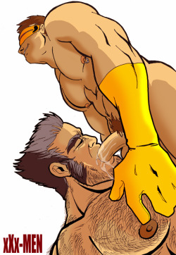 comicboners:  Cyclops & Wolverine  
