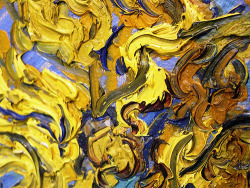 vincentvangogh-:  Detail on Van Gogh’s Mulberry Tree. 