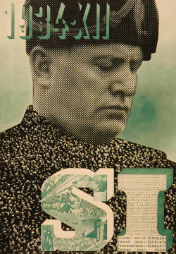1934 Year XII of the Fascist Era poster by Xanti Schawinsky,