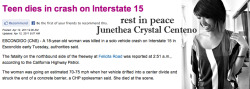 melaniechu:  marbellow:  RIP Junetha  You will be missed dearly! 