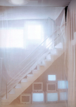 foudre:  Margiela store that opened in Tokyo in 2006; tulle curtains